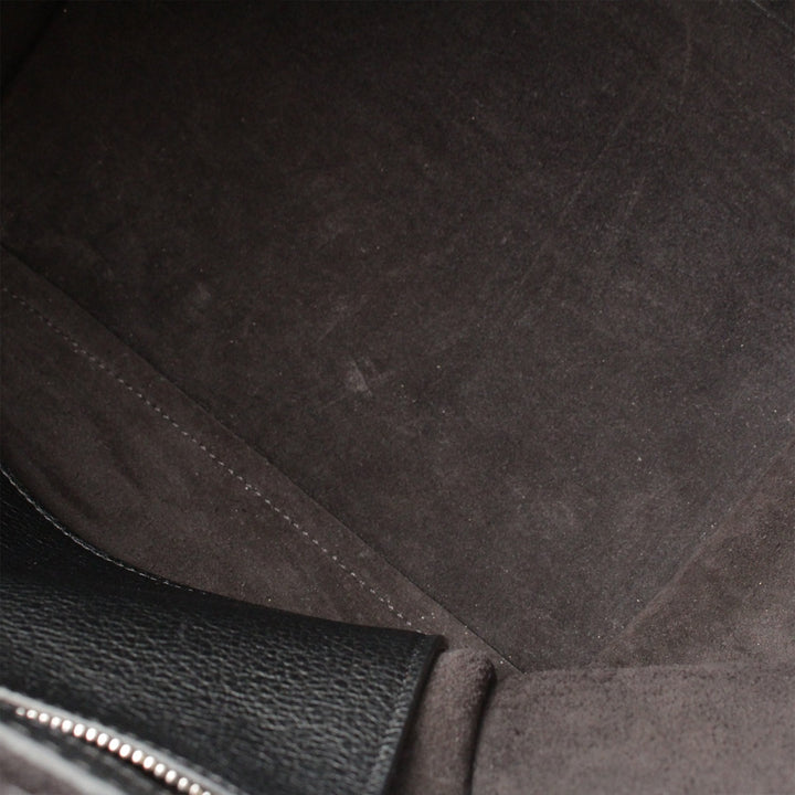 Souple grainé Big Sac Moyen Cuir de veau grainé Noir