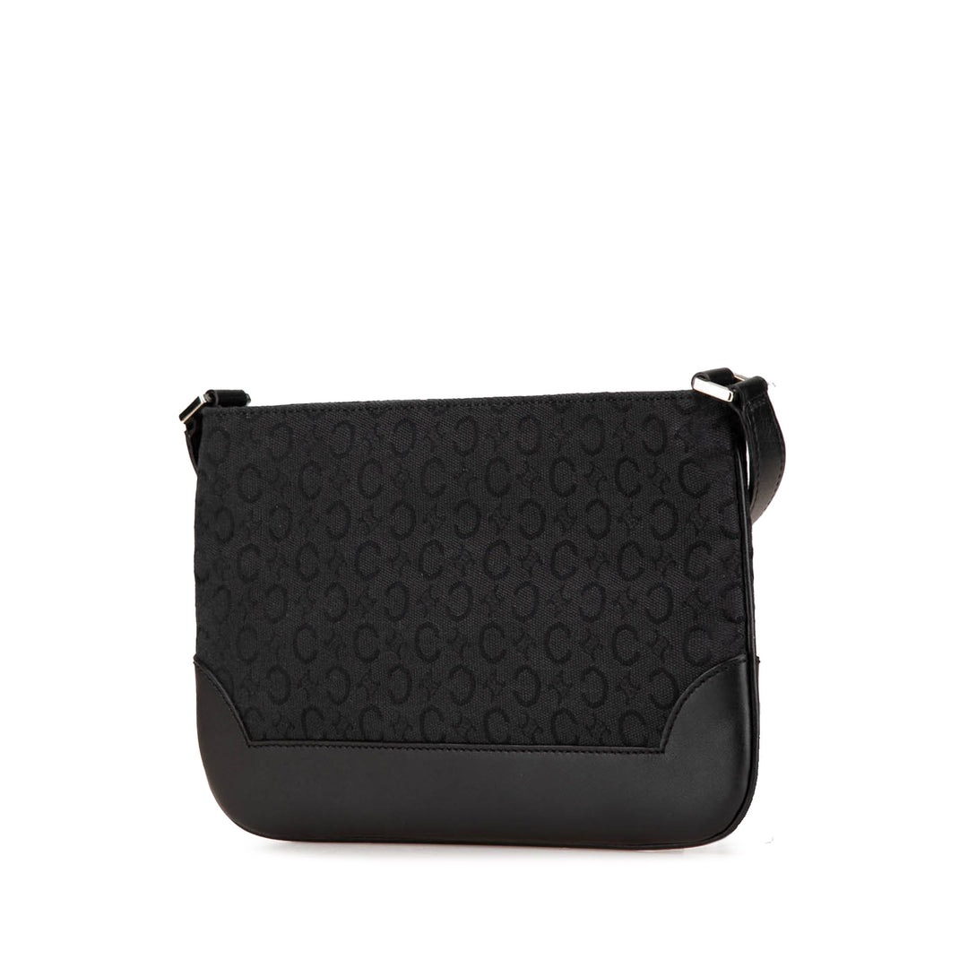 C Macadam Canvas Shoulder Bag Black - Gaby Paris