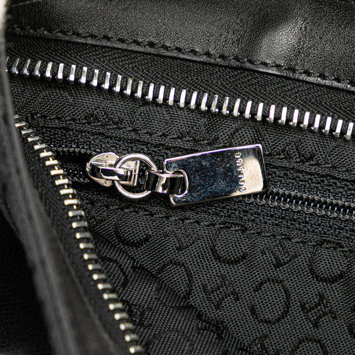 C Macadam Canvas Shoulder Bag Black - Gaby Paris
