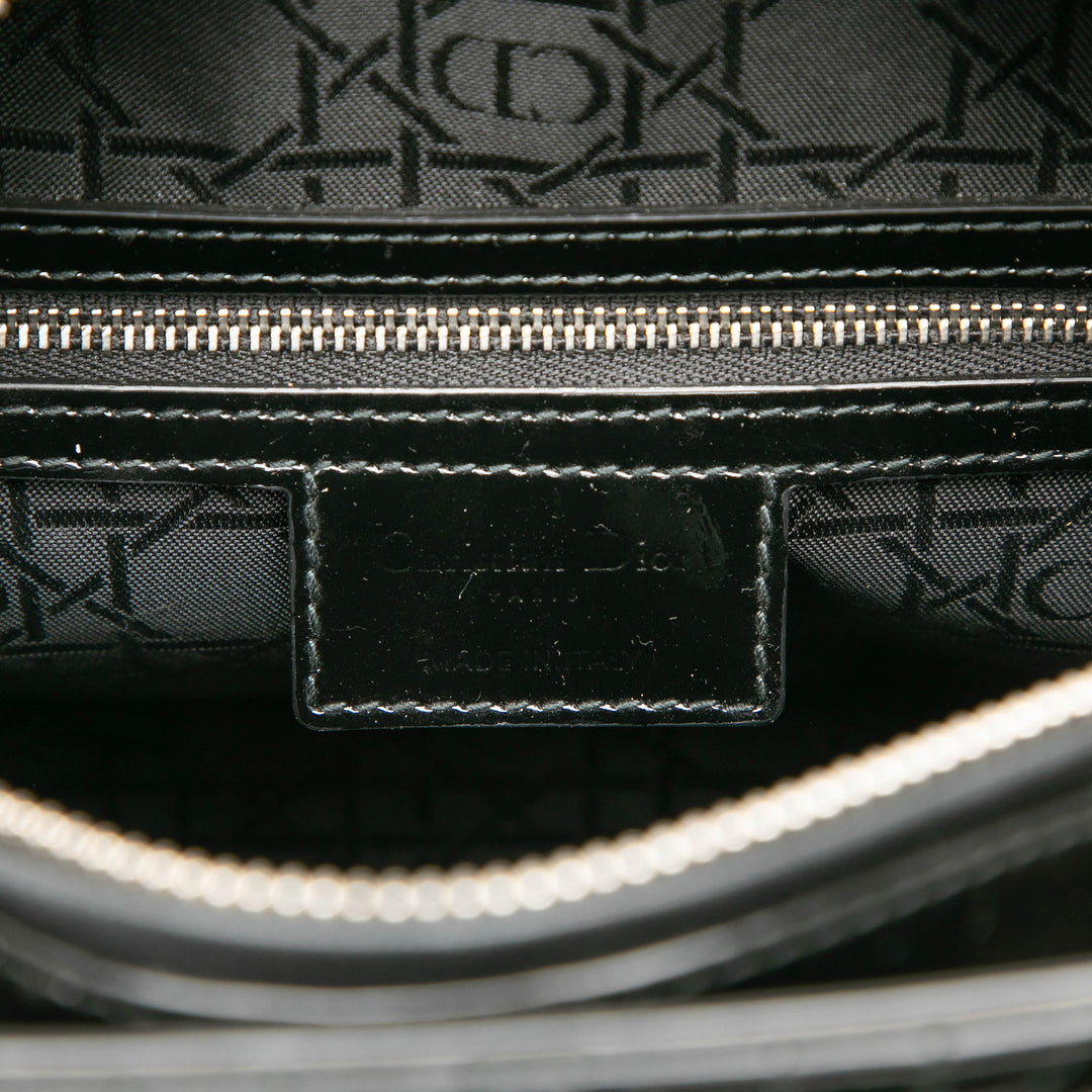 Dior Large Cuir verni Cannage Lady Dior