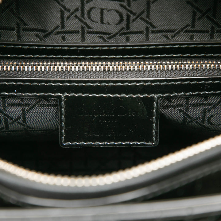 Dior Large Cuir verni Cannage Lady Dior
