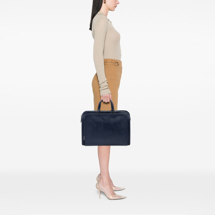 Prada Porte-documents Business Saffiano Bleu – vue 6 – GABY PARIS