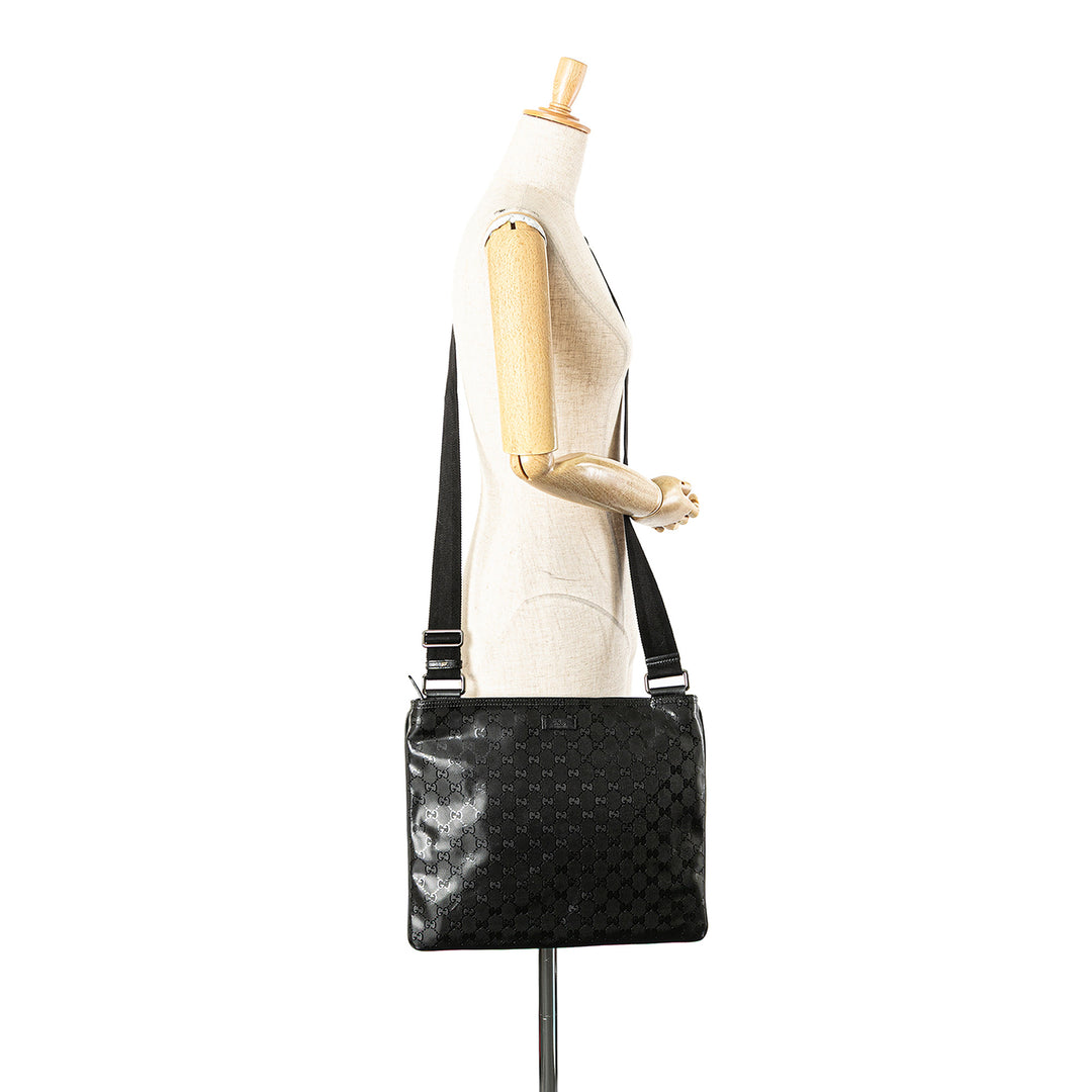 GG Printed Crossbody Black - Gaby Paris