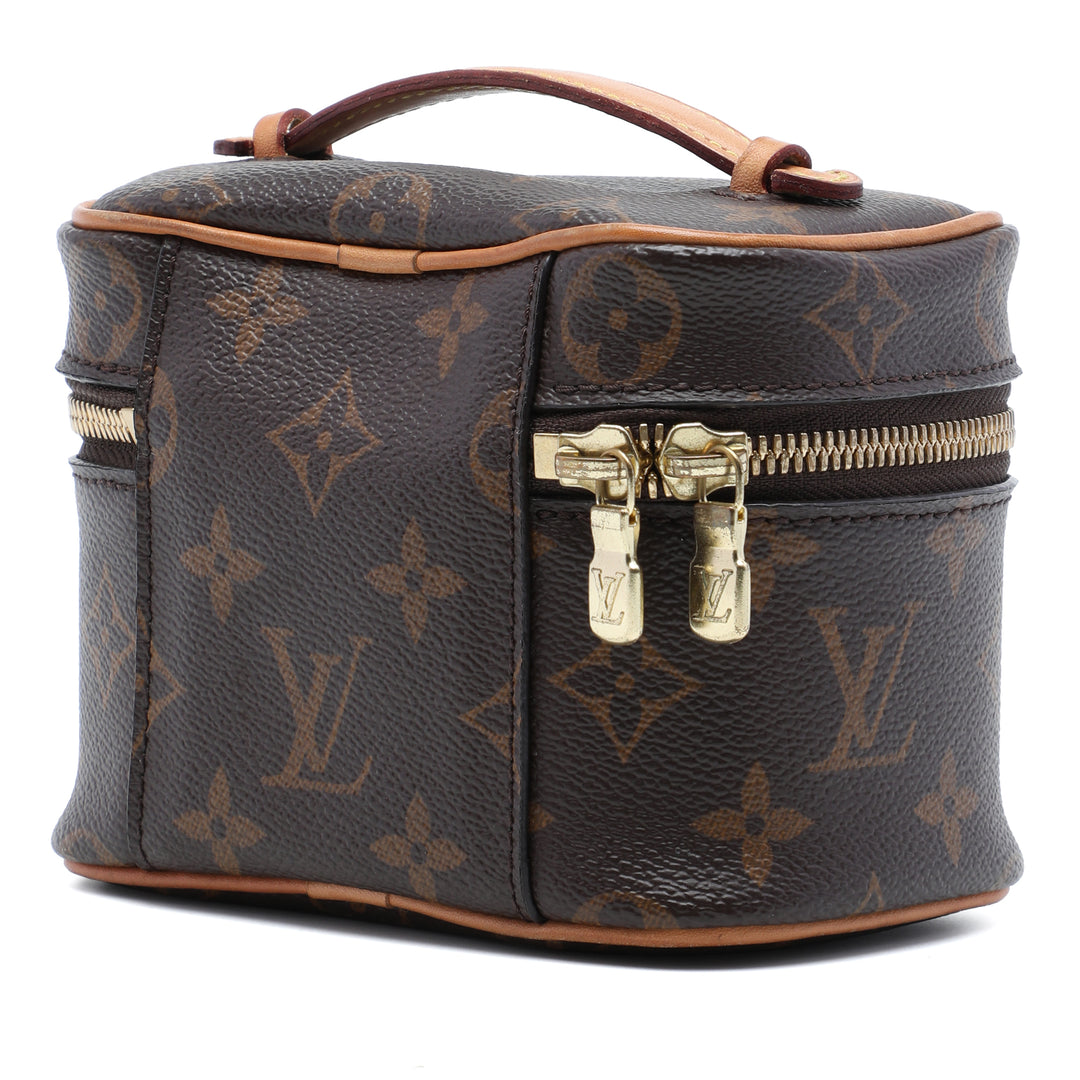 Louis Vuitton Nice Vanity Nano Monogram Marron – vue 2 – GABY PARIS