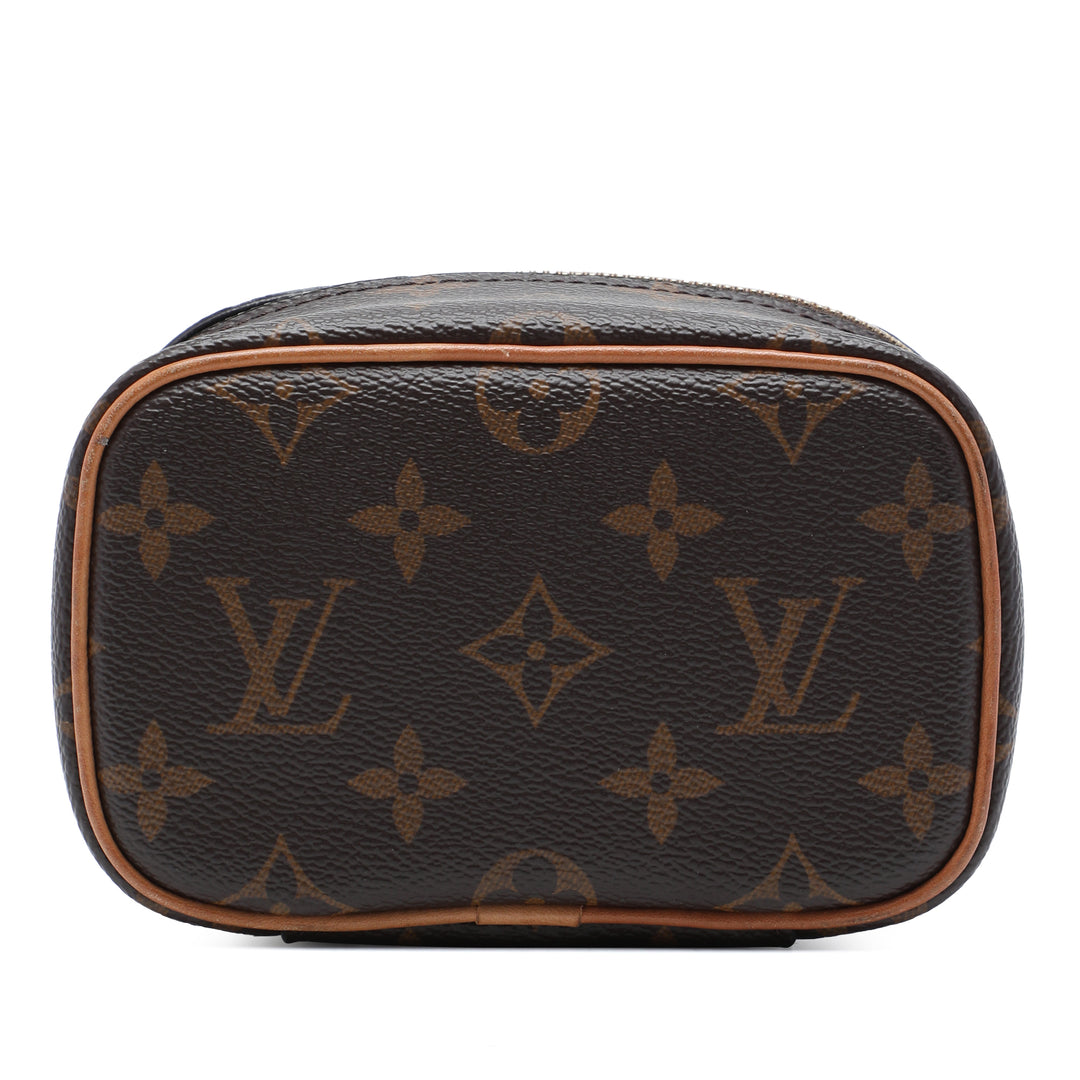 Louis Vuitton Nice Vanity Nano Monogram Marron – vue 3 – GABY PARIS