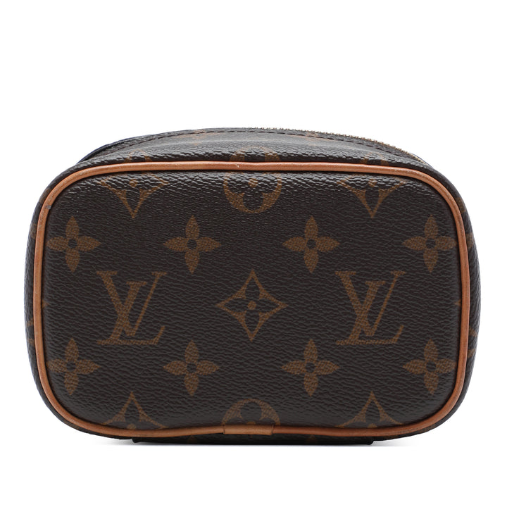 Louis Vuitton Nice Vanity Nano Monogram Marron – vue 3 – GABY PARIS