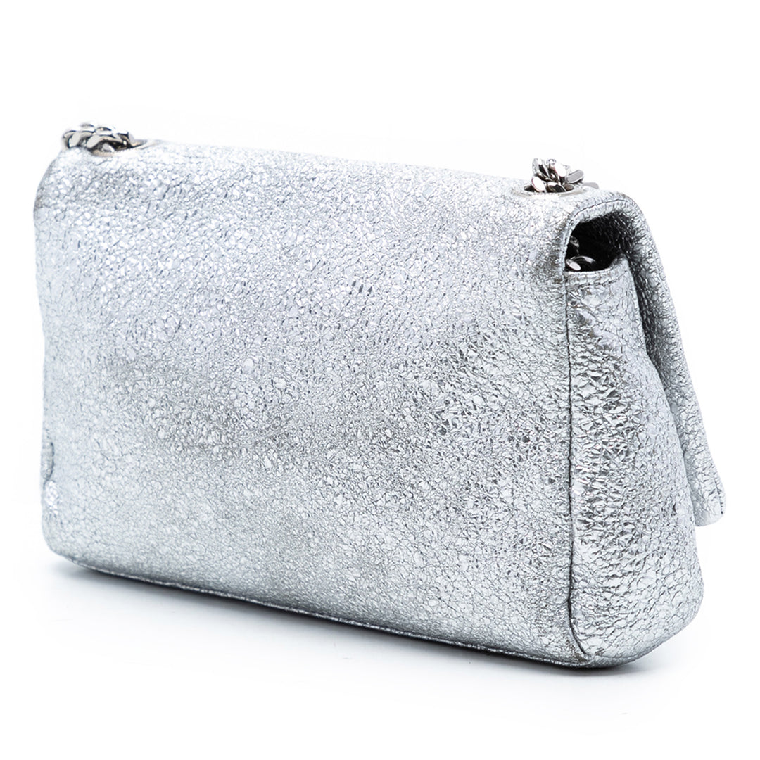 Saint Laurent Toy Metallic Crackled Cuir de veau Monogram West Hollywood Sac porté croisé