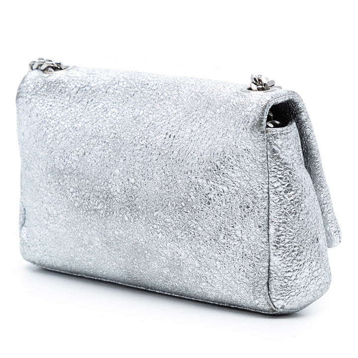 Saint Laurent Toy Metallic Crackled Cuir de veau Monogram West Hollywood Sac porté croisé