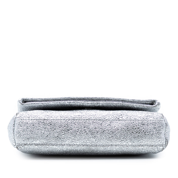 Saint Laurent Toy Metallic Crackled Cuir de veau Monogram West Hollywood Sac porté croisé