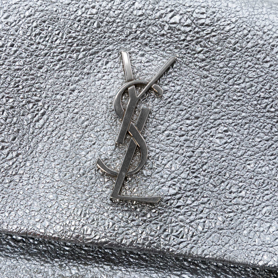 Saint Laurent Toy Metallic Crackled Cuir de veau Monogram West Hollywood Sac porté croisé