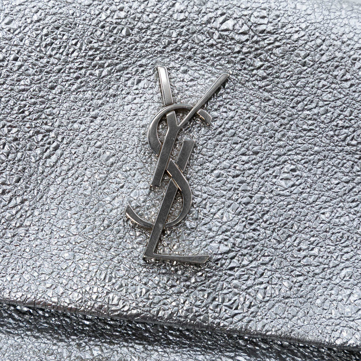 Saint Laurent Toy Metallic Crackled Cuir de veau Monogram West Hollywood Sac porté croisé