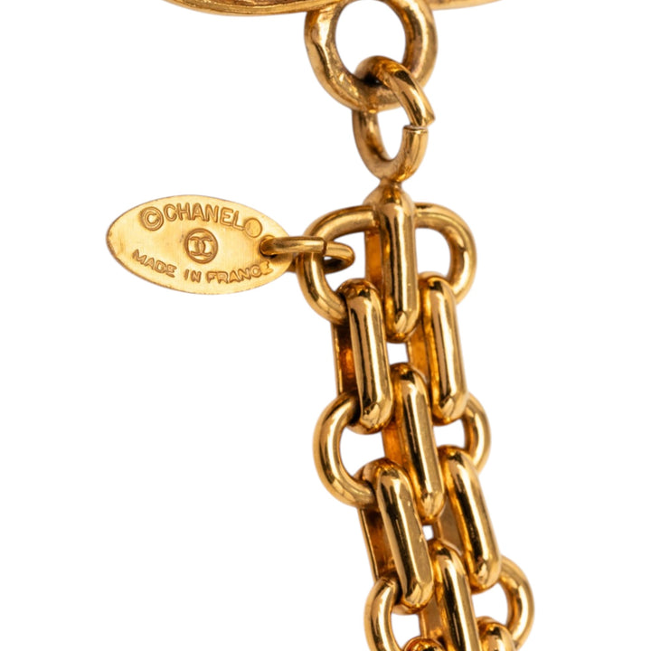 Chanel plaqué CC Matelassé Key Chain