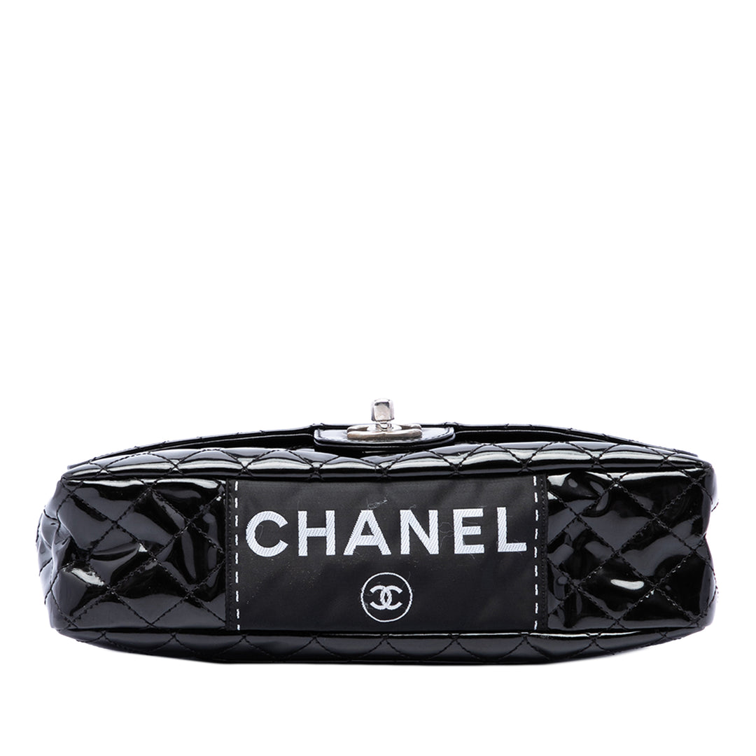 Chanel Matelassé Secret Label à rabat Moyen Noir – vue 3 – GABY PARIS