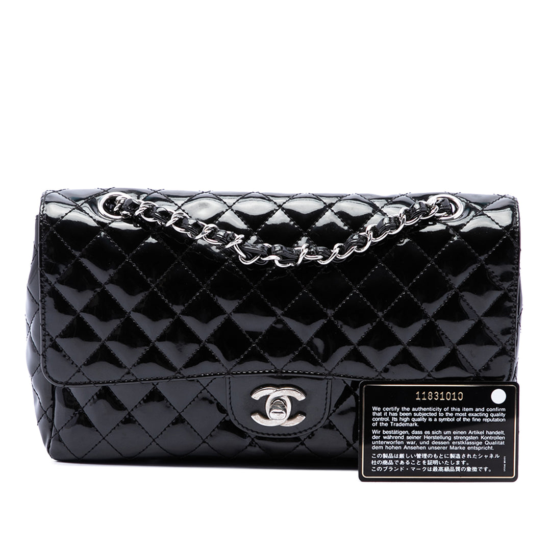 Chanel Matelassé Secret Label à rabat Moyen Noir – vue 7 – GABY PARIS