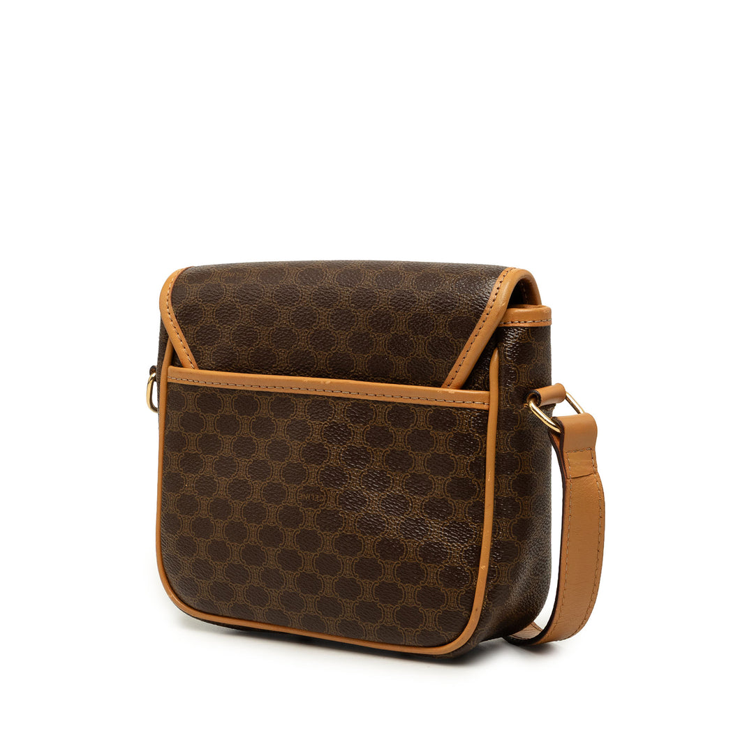 Celine Macadam Sac Toile enduite Marron – vue 2 – GABY PARIS