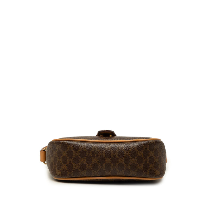 Celine Macadam Sac Toile enduite Marron – vue 3 – GABY PARIS