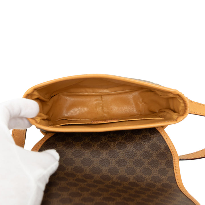 Celine Macadam Sac Toile enduite Marron – vue 4 – GABY PARIS