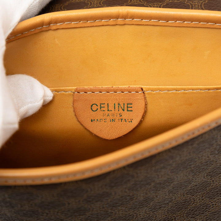 Celine Macadam Sac Toile enduite Marron – vue 5 – GABY PARIS