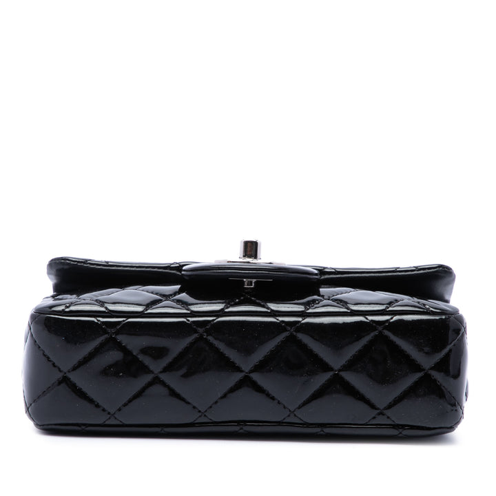 Classic Rectangulaire Rabat simple Extra Mini Noir