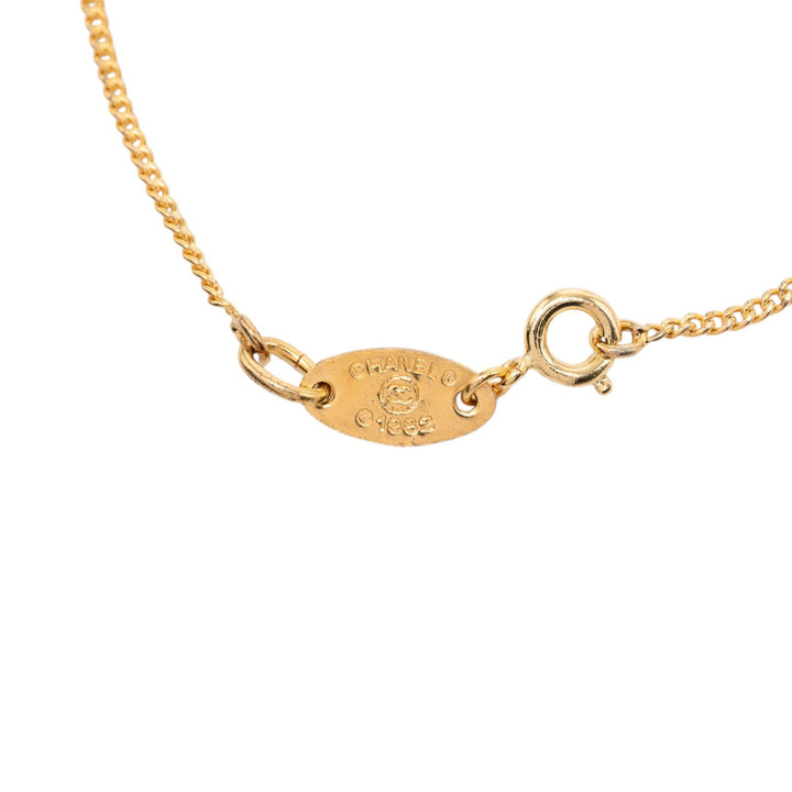 Chanel CC plaqué Strass Charm Bracelet Métal