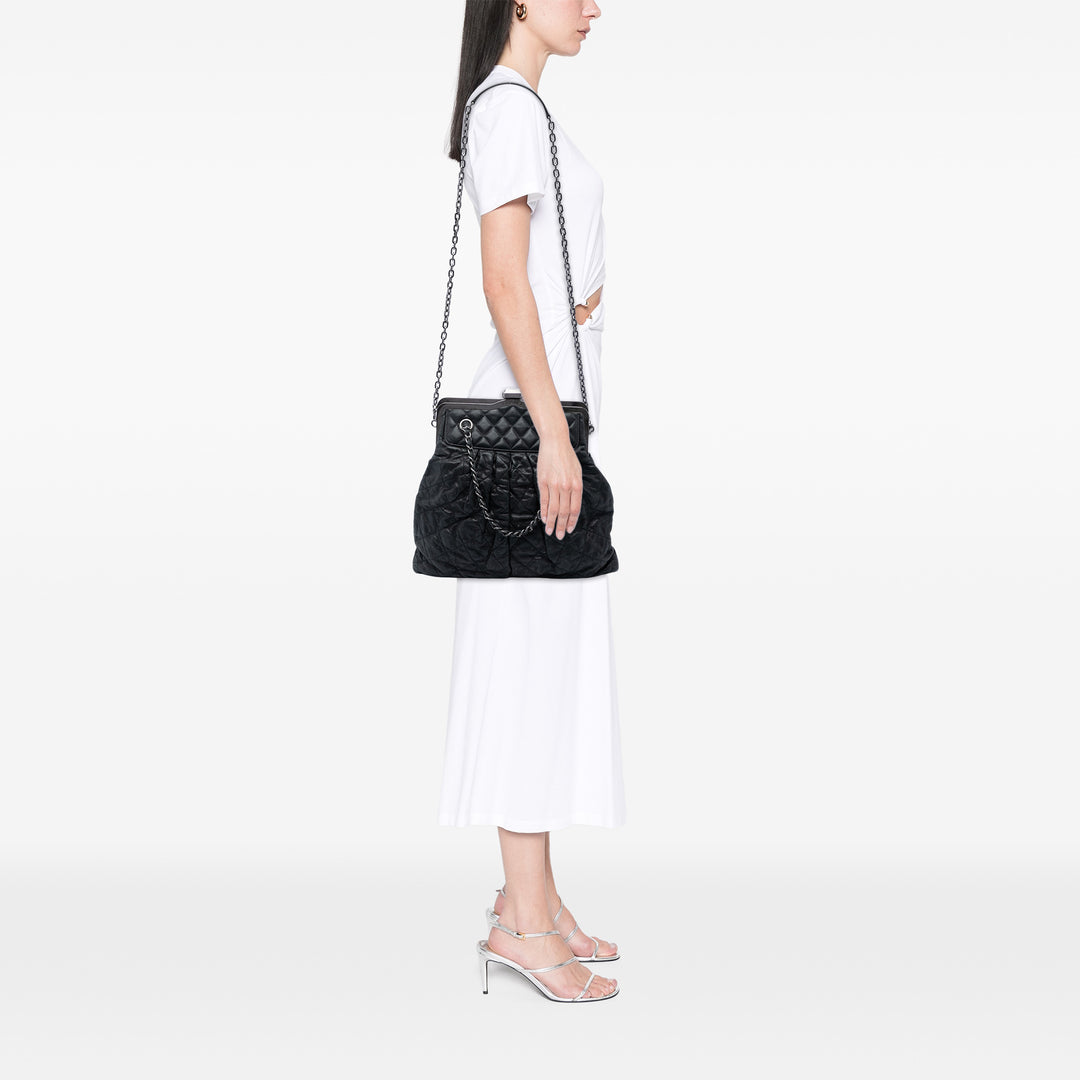 Chanel Matelassé Iridescent Cuir de veau Chic Quilt Frame Sac