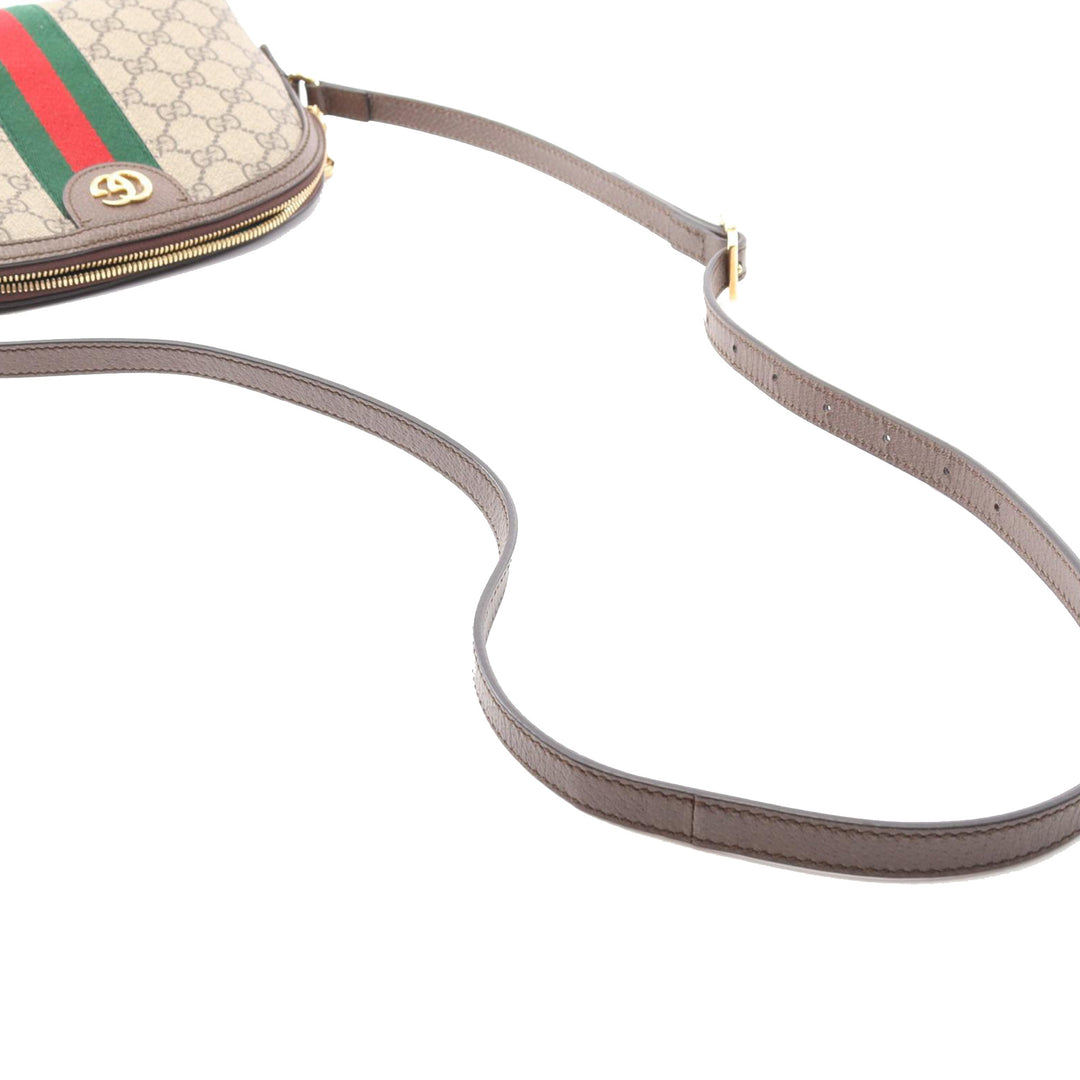 Small GG Supreme Ophidia Dome Crossbody Brown - Gaby Paris