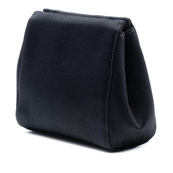 Chanel Satin Camellia Evening Sac