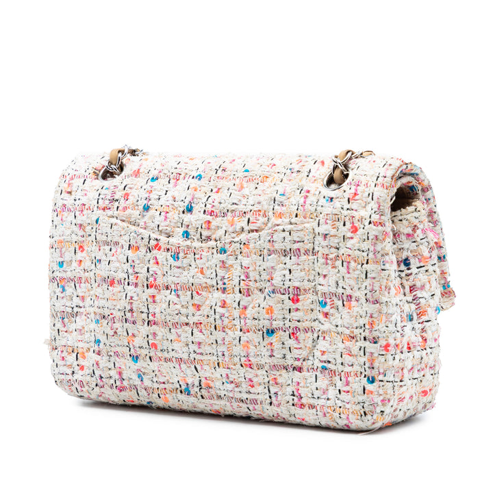 Chanel Medium Classic Tweed Sequinss Double rabat