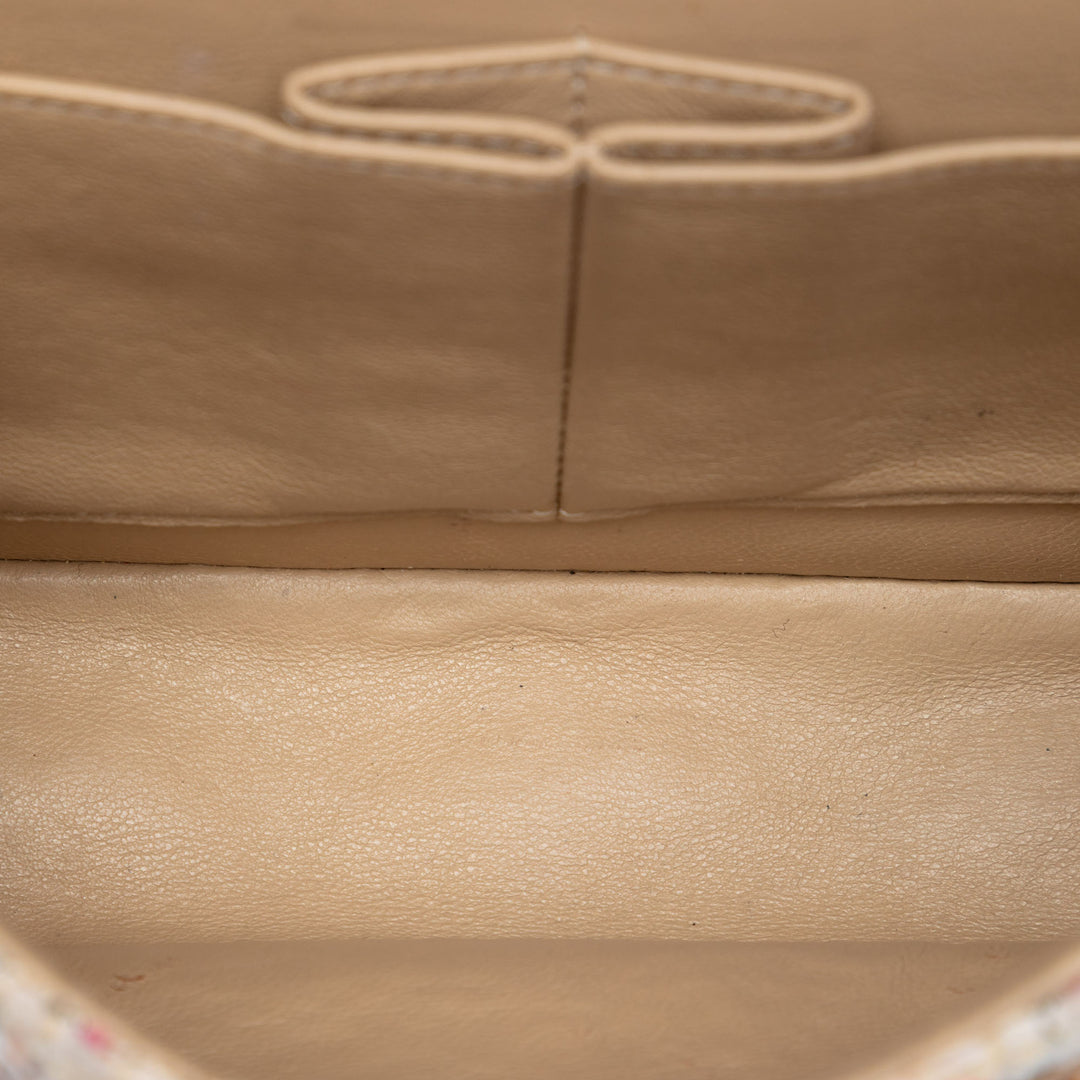 Chanel Medium Classic Tweed Sequinss Double rabat