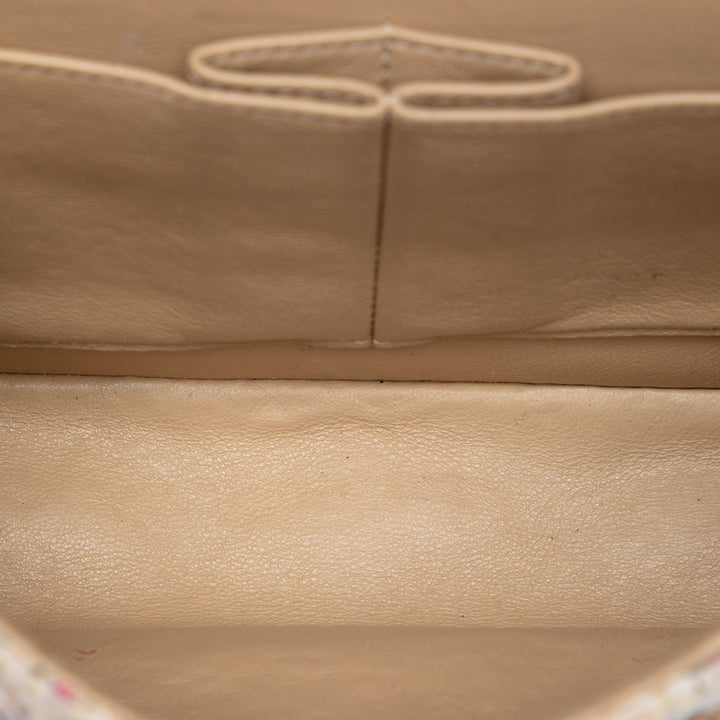 Chanel Medium Classic Tweed Sequinss Double rabat