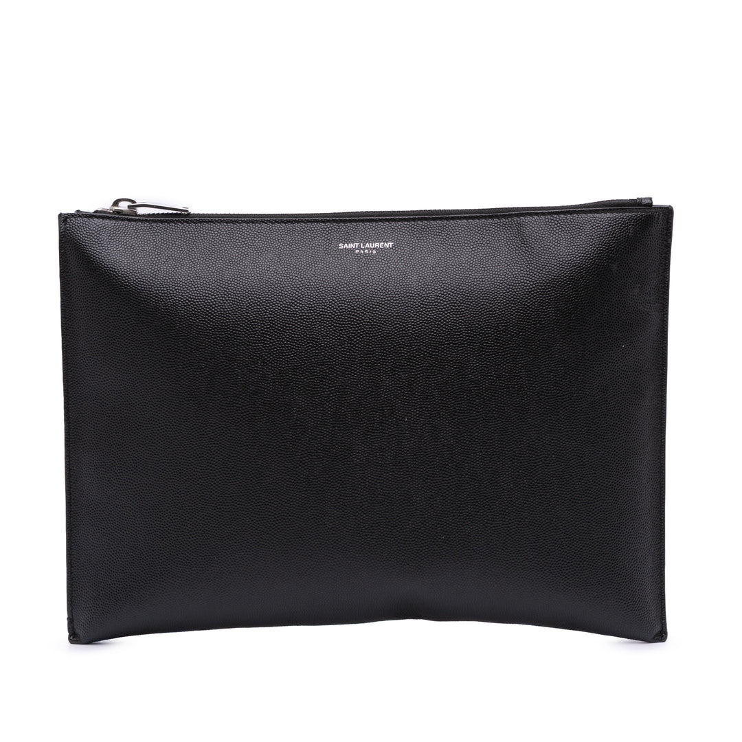 Grain De Poudre Zipped Tablet Holder Black - Gaby Paris