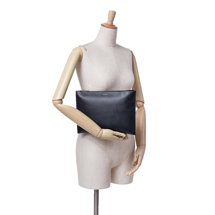 Grain De Poudre Zipped Tablet Holder Black - Gaby Paris