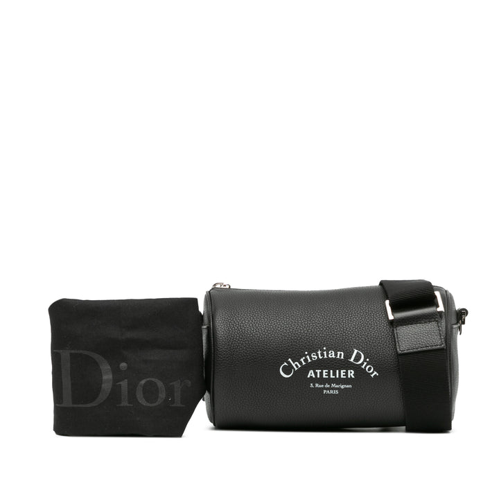 Dior Leather Atelier Roller Crossbody Black - GABY PARIS