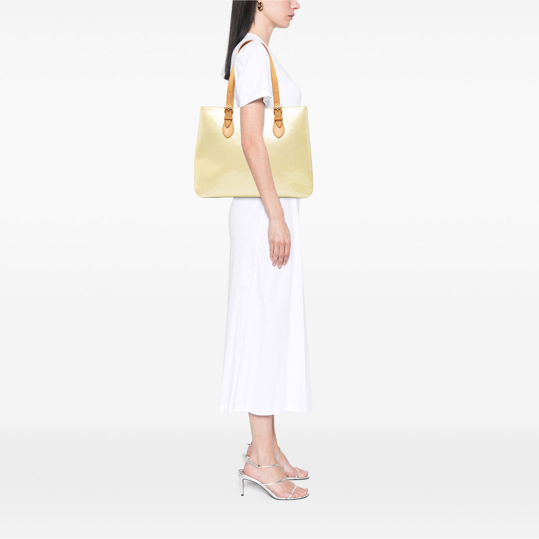Louis Vuitton Brentwood Cuir verni Monogram Jaune