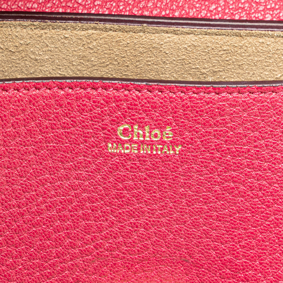 Small Leather Drew Crossbody Pink - Gaby Paris