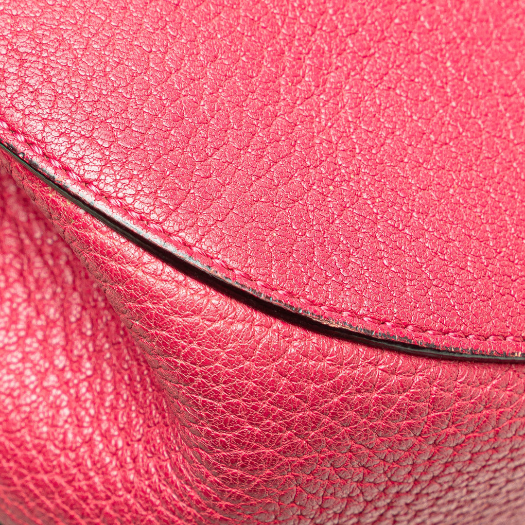 Small Leather Drew Crossbody Pink - Gaby Paris