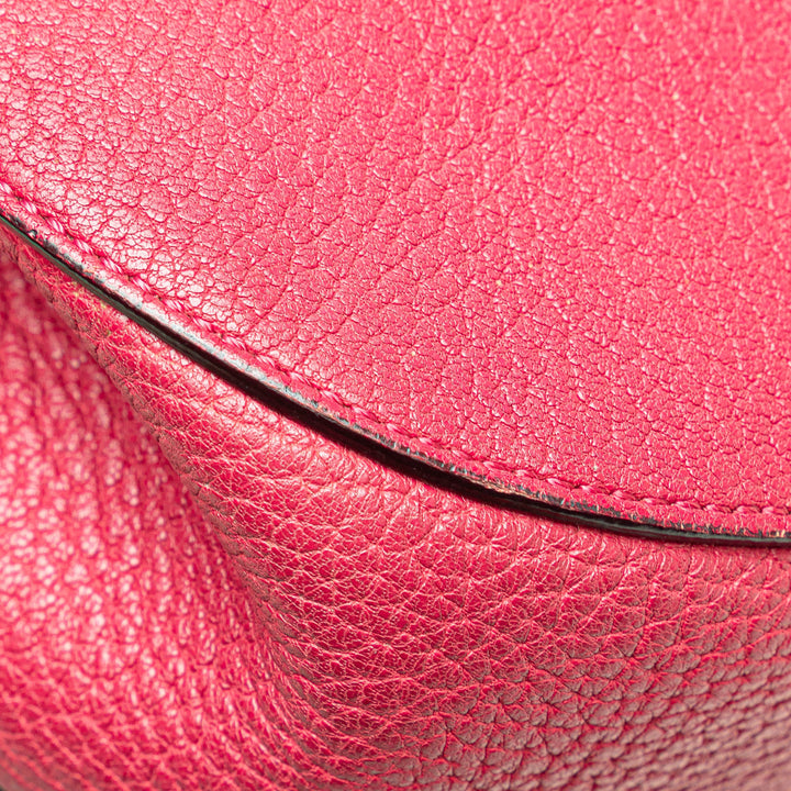 Small Leather Drew Crossbody Pink - Gaby Paris