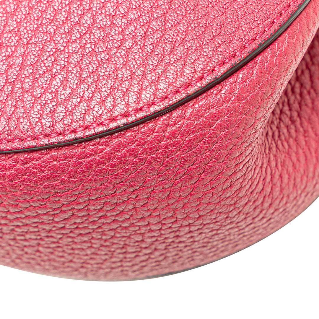 Small Leather Drew Crossbody Pink - Gaby Paris