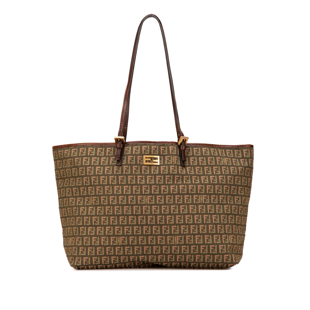 Large Zucchino Canvas Tote Brown - Gaby Paris