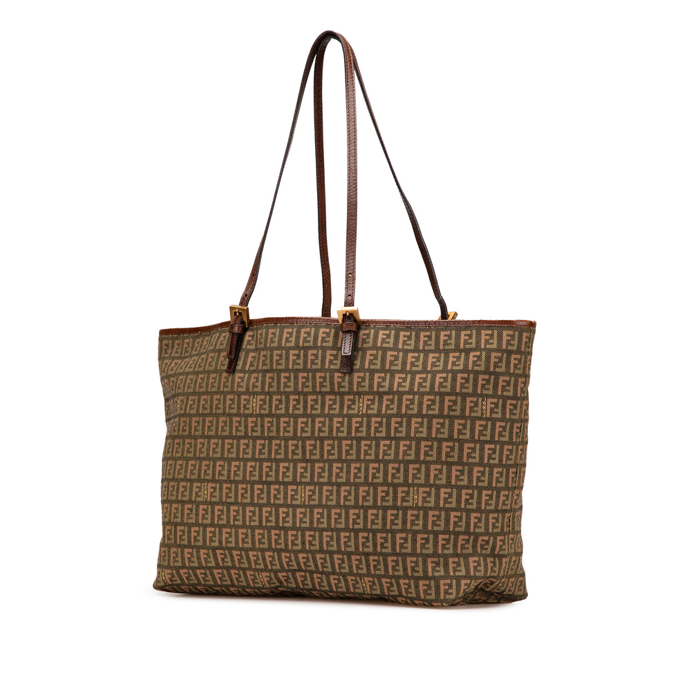 Large Zucchino Canvas Tote Brown - Gaby Paris