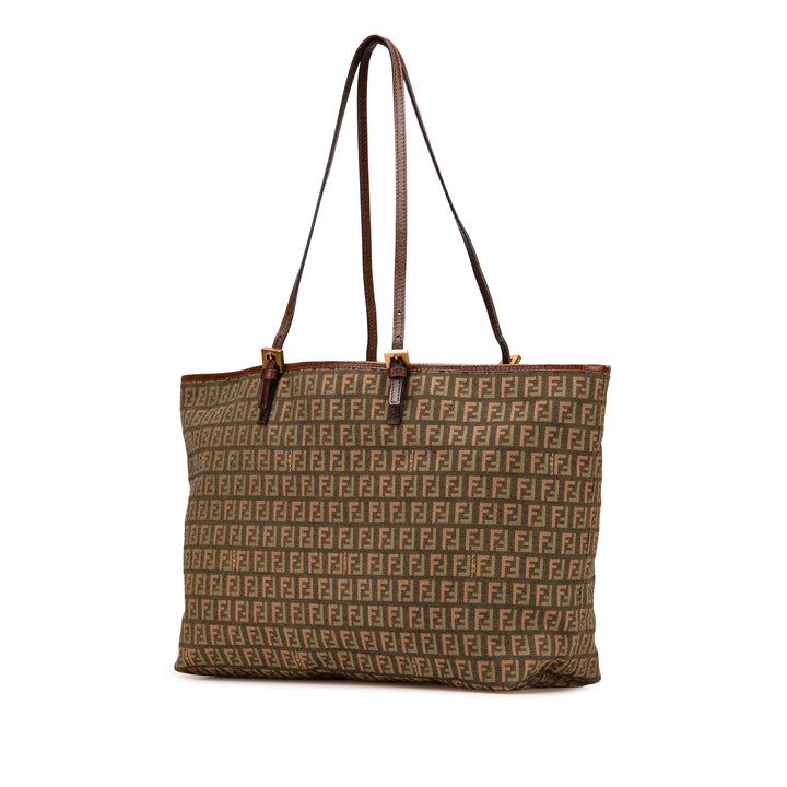 Large Zucchino Canvas Tote Brown - Gaby Paris