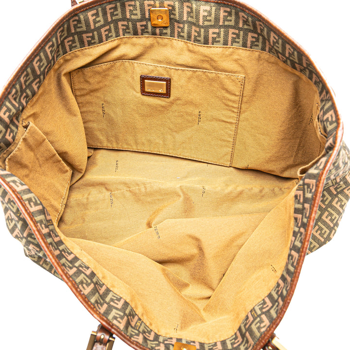 Large Zucchino Canvas Tote Brown - Gaby Paris