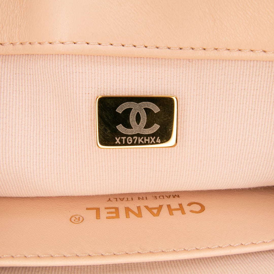 Chanel Matelassé Cuir d’agneau Fancy Jewel Simple rabat
