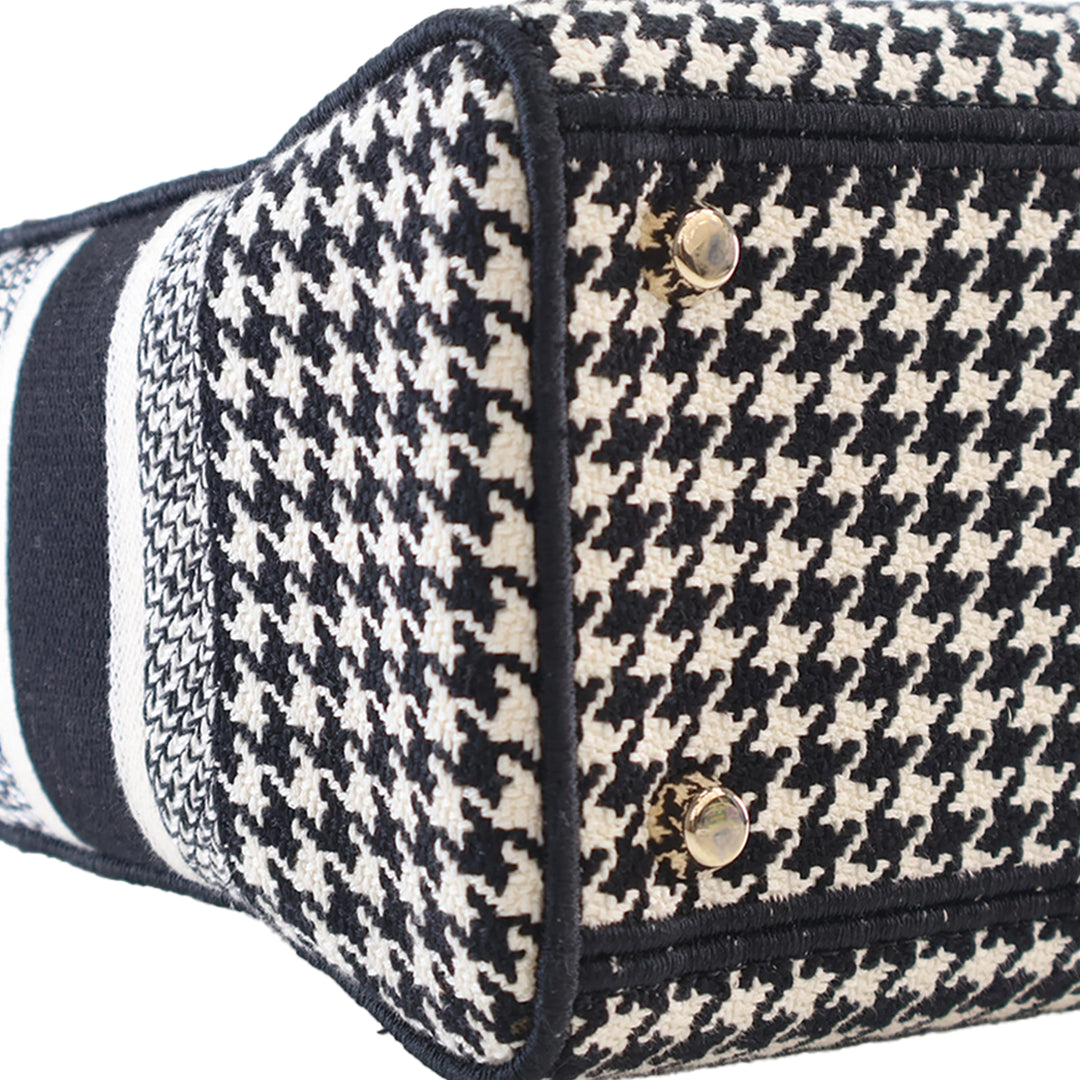 brodé Houndstooth Lady D-Lite Moyen Noir