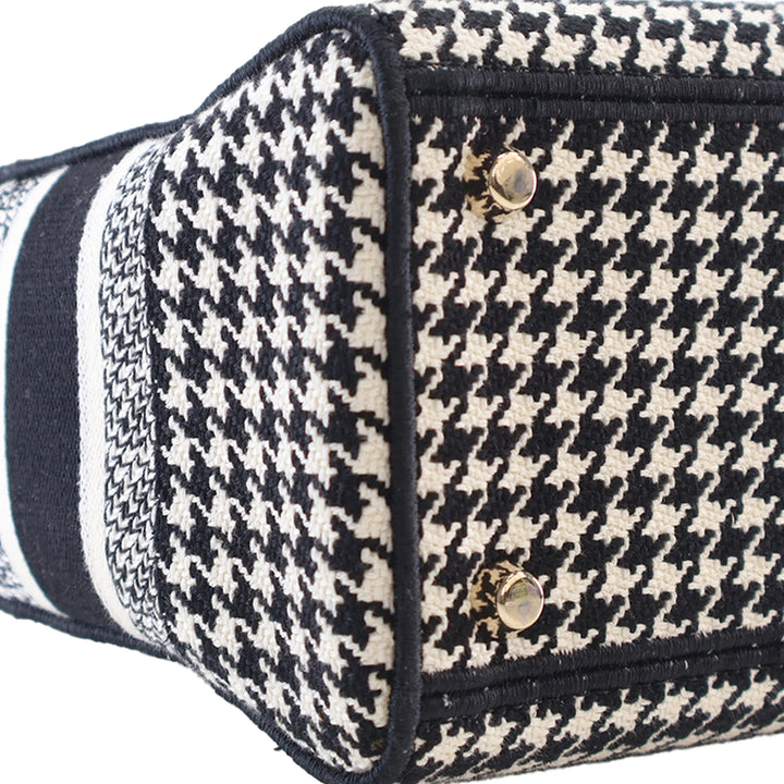 brodé Houndstooth Lady D-Lite Moyen Noir