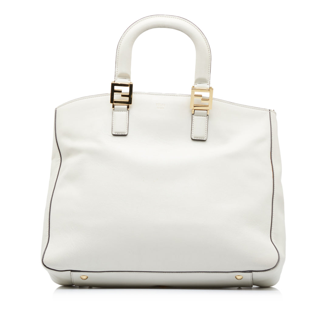 Medium Glacier FF Tote White - Gaby Paris