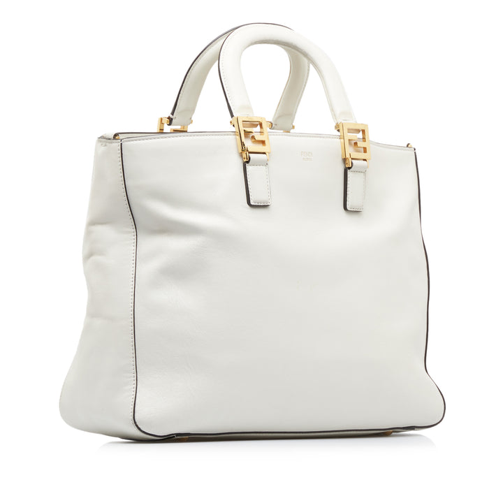 Medium Glacier FF Tote White - Gaby Paris