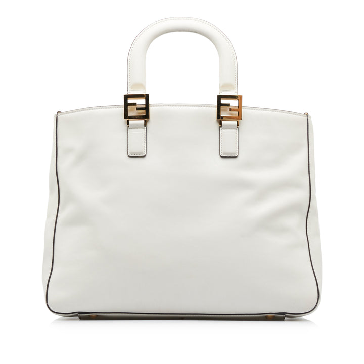 Medium Glacier FF Tote White - Gaby Paris