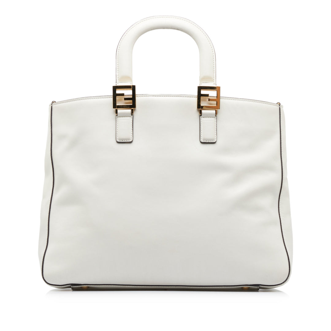 Medium Glacier FF Tote White - Gaby Paris