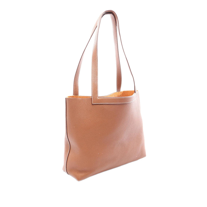 Hermès Cabas Cabasellier 31 Clémence Marron – vue 2 – GABY PARIS